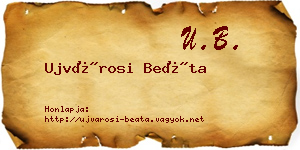 Ujvárosi Beáta névjegykártya
